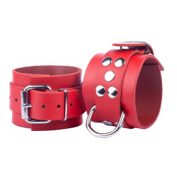The Red Menottes en cuir Ultra rouges
